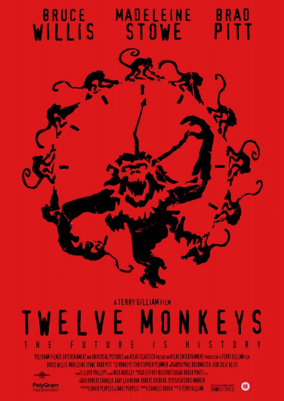 12 Monkeys Movie Poster Print featuring dramatic artwork
