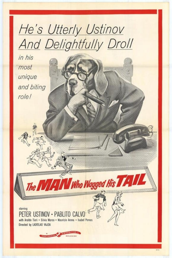Man Who Wagged His Tail Movie Poster Print featuring vibrant colors.