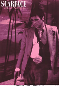 Scarface Movie Poster Print featuring iconic film imagery.