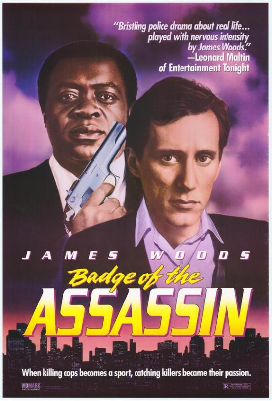 Badge of the Assassin Movie Poster Print showcasing thrilling film visuals.