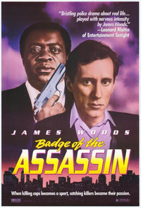 Badge of the Assassin Movie Poster Print showcasing thrilling film visuals.