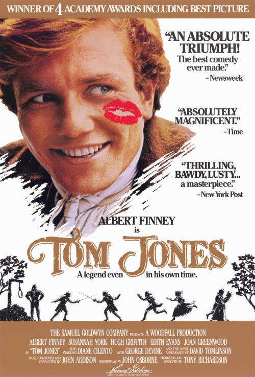 Tom Jones Movie Poster Print featuring classic film artwork.