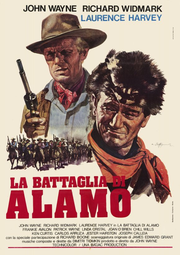 The Alamo Movie Poster Print showcasing iconic battle imagery.