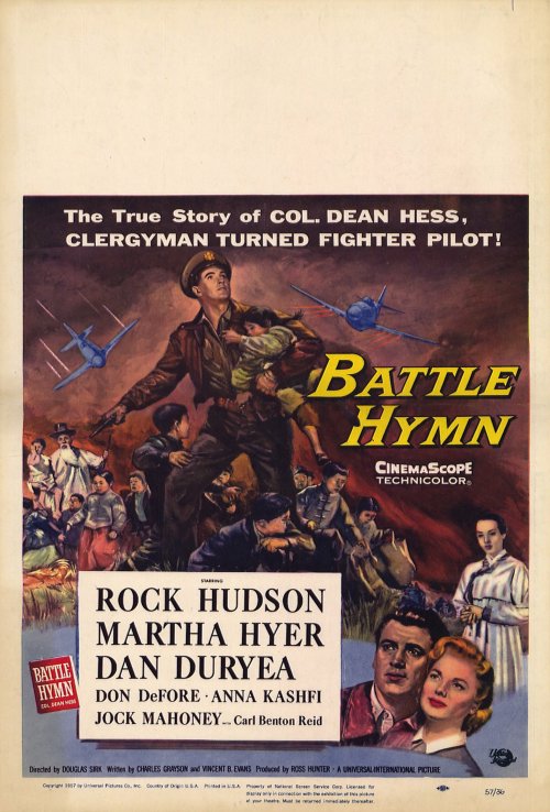 Battle Hymn Movie Poster Print featuring iconic film imagery.