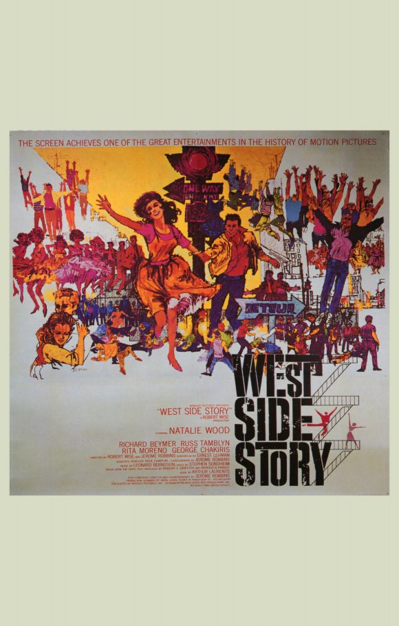 West Side Story Movie Poster Print showcasing classic musical art.