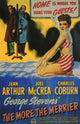 The More the Merrier Movie Poster Print, classic film artwork.