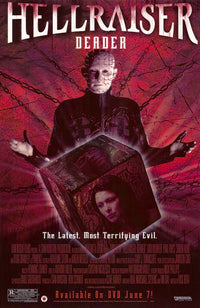 Hellraiser: Deader Movie Poster Print featuring chilling imagery from the film.