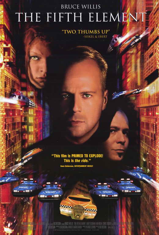 The Fifth Element Movie Poster Print showcasing iconic sci-fi art.