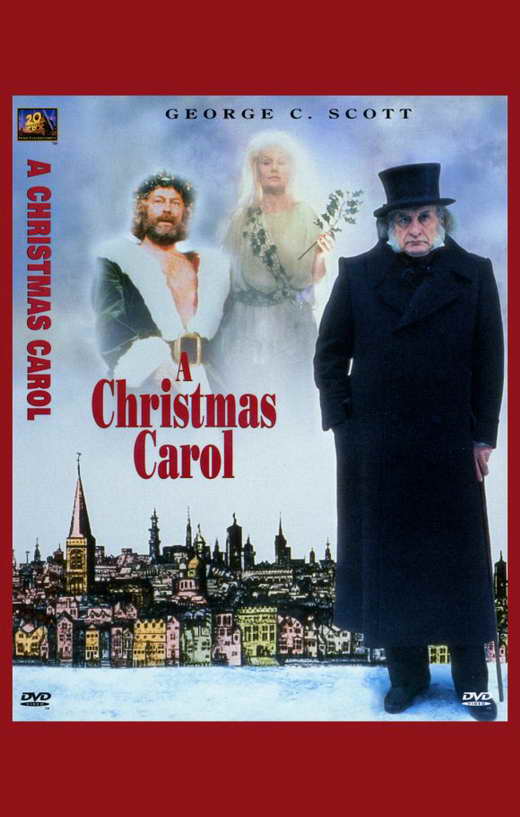A Christmas Carol Movie Poster Print featuring classic holiday imagery.