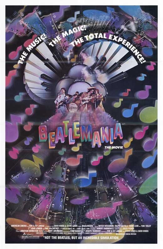 Beatlemania! The Movie Poster Print featuring iconic Beatles imagery.