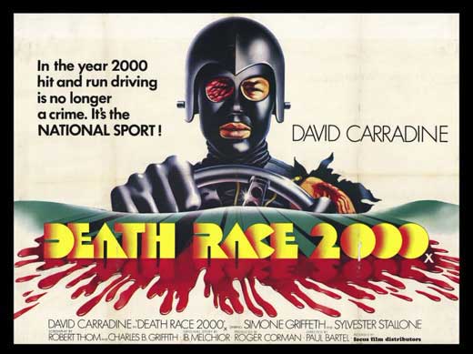 Death Race 2000 Movie Poster Print - Retro film decor