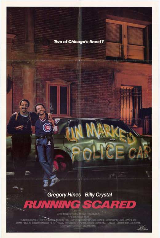 Running Scared Movie Poster featuring action scenes from the film.