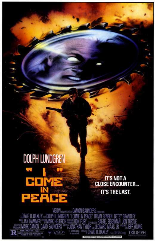 I Come in Peace Movie Poster Print showcasing thrilling cinematic art.