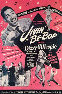 Jivin' in Be-Bop Movie Poster Print showcasing vibrant retro graphics.