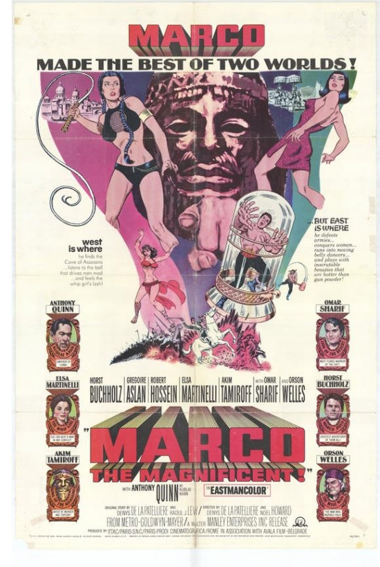 Marco the Magnificent Movie Poster Print showcasing a magician on stage.