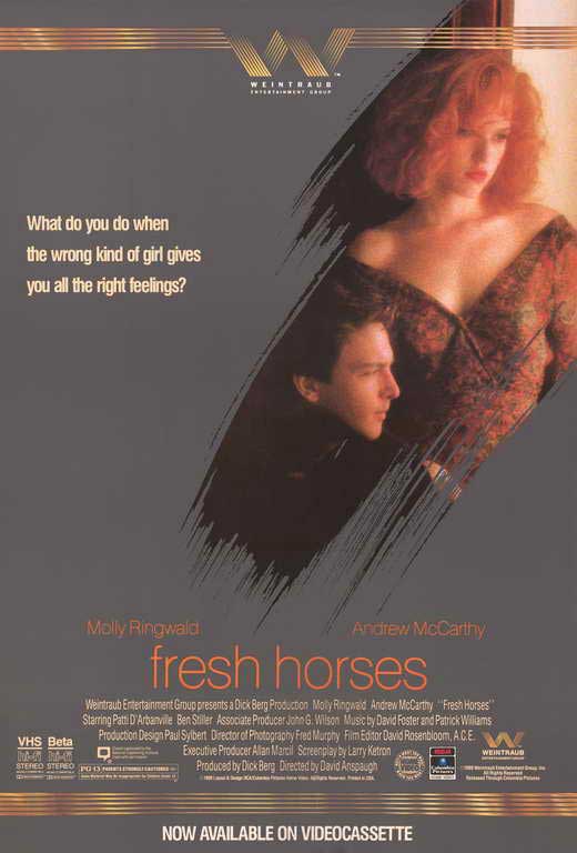 Fresh Horses Movie Poster Print featuring vibrant design.