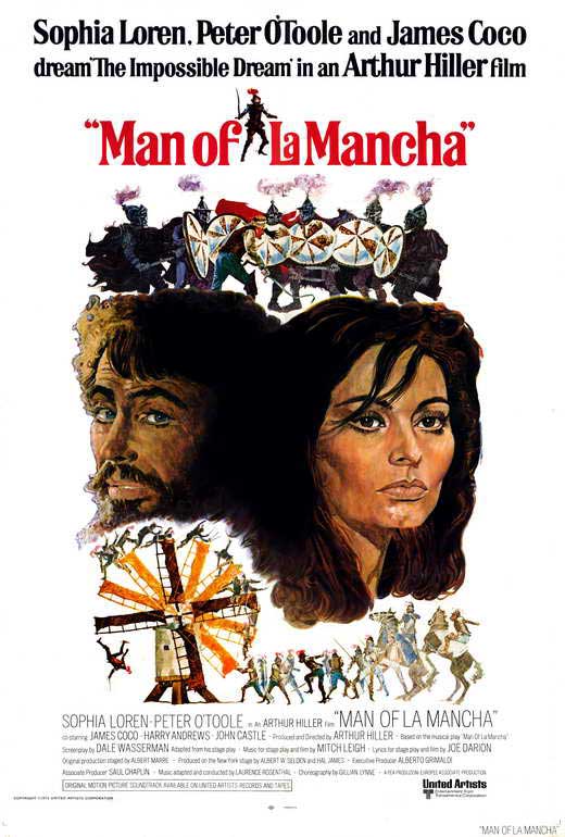 Man of La Mancha Movie Poster Print showcasing cinematic themes.