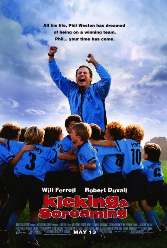 Kicking and Screaming Movie Poster Print (27 x 40) featuring vibrant colors and humor.