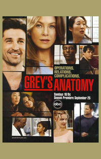 Grey's Anatomy Movie Poster Print (11x17) - Perfect for Fans