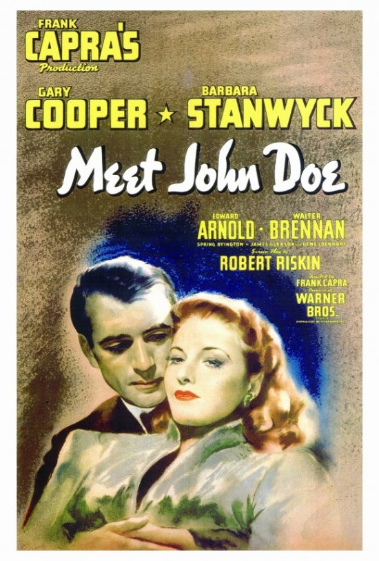 Meet John Doe Movie Poster Print 27 x 40 inches by Posterazzi