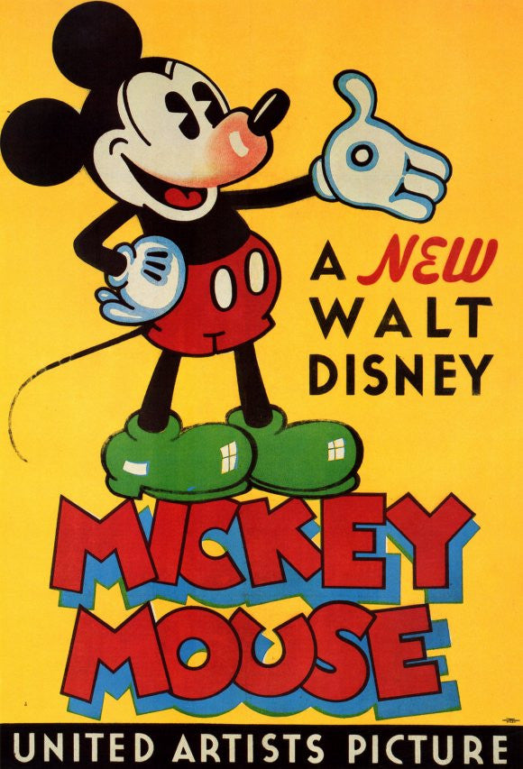 A New Walt Disney Mickey Mouse Movie Poster Print (11x17)
