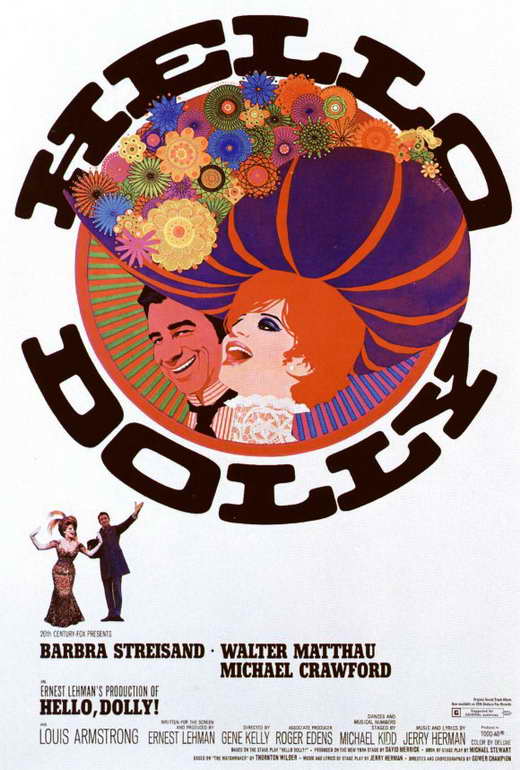 Hello Dolly! Movie Poster Print showcasing classic film art.