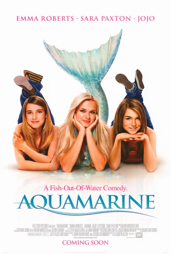 Aquamarine Movie Poster Print showcasing vibrant colors and themes.