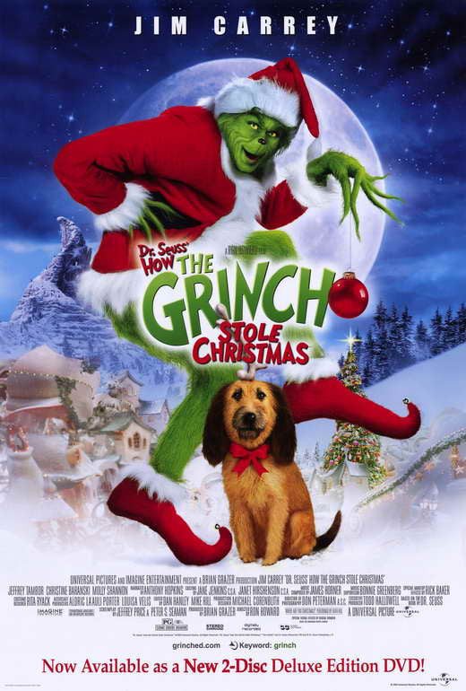 Dr. Seuss' How the Grinch Stole Christmas Movie Poster Print 27x40