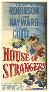 House of Strangers Movie Poster Print - classic cinema art