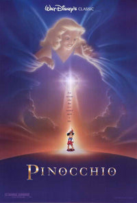 Pinocchio Movie Poster Print featuring classic Disney artwork.