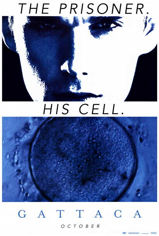 Gattaca Movie Poster Print featuring iconic film design.