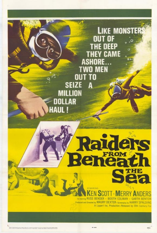 Raiders From Beneath the Sea Movie Poster Print