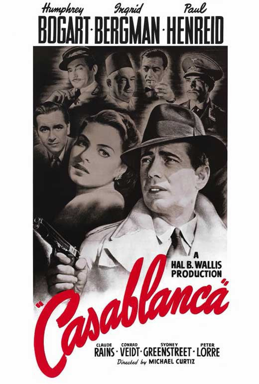 Casablanca Movie Poster Print 27x40 | Pop Culture Graphics