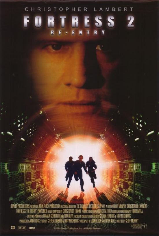Fortress 2 Re-Entry Movie Poster showcasing dramatic sci-fi imagery.