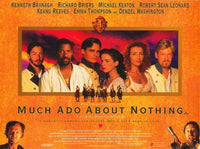 Much Ado About Nothing Movie Poster Print featuring vibrant artwork.