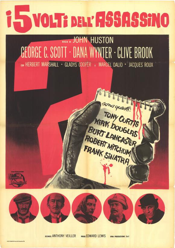The List of Adrian Messenger Movie Poster Print showcasing classic film artwork.
