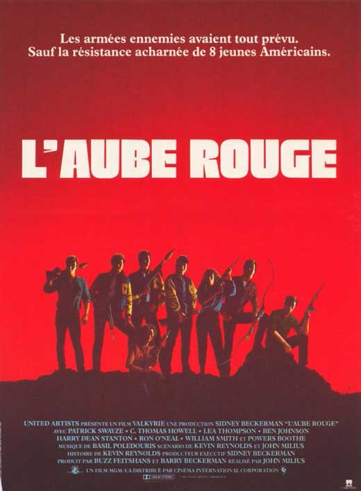 Red Dawn Movie Poster Print featuring iconic film imagery.
