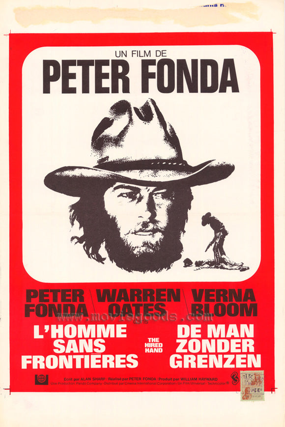 Hired Hand Movie Poster Print showcasing cinematic art.