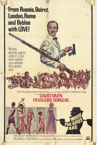 Where the Spies Are Movie Poster Print with bold graphics