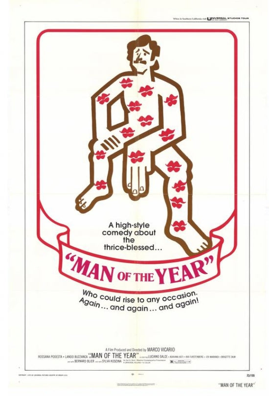 Man of the Year Movie Poster Print showcasing vibrant colors and details.