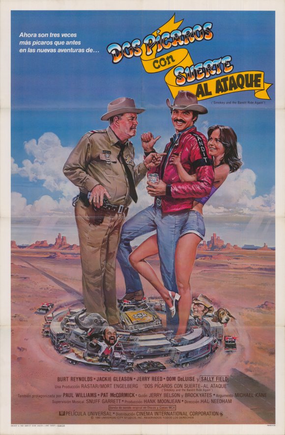 Smokey and the Bandit 2 Movie Poster Print featuring iconic characters and scenes.