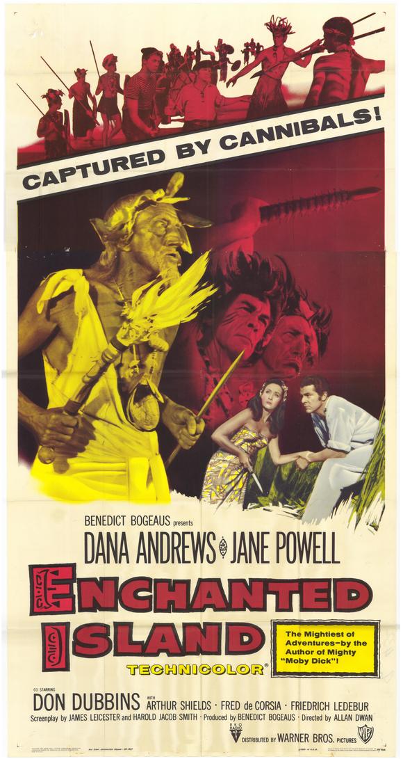 Enchanted Island Movie Poster Print showcasing fantasy adventure theme.