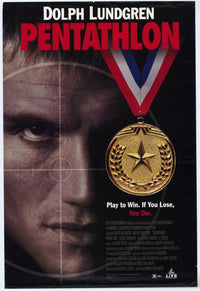 Pentathlon Movie Poster Print showcasing dynamic sports imagery.