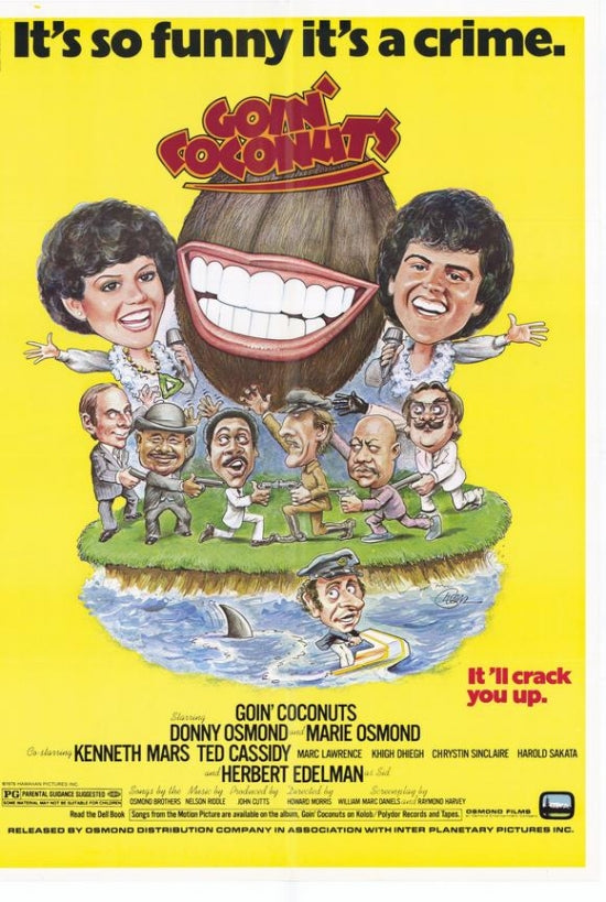 Goin' Coconuts Movie Poster Print featuring vibrant colors and design.