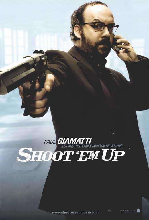 Shoot 'Em Up Movie Poster Print showcasing action-packed design.