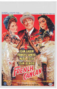 French Can-Can Movie Poster Print showcasing vibrant dance imagery.