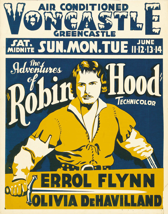 The Adventures of Robin Hood Movie Poster Print, classic cinema art
