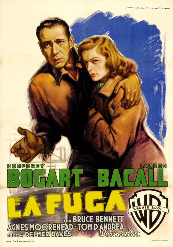Dark Passage Movie Poster Print showcasing classic film imagery.