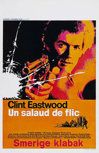 Dirty Harry Movie Poster Print featuring Clint Eastwood