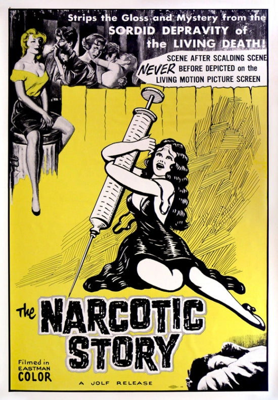 The Narcotics Story Movie Poster Print featuring vivid imagery capturing the essence of the film.